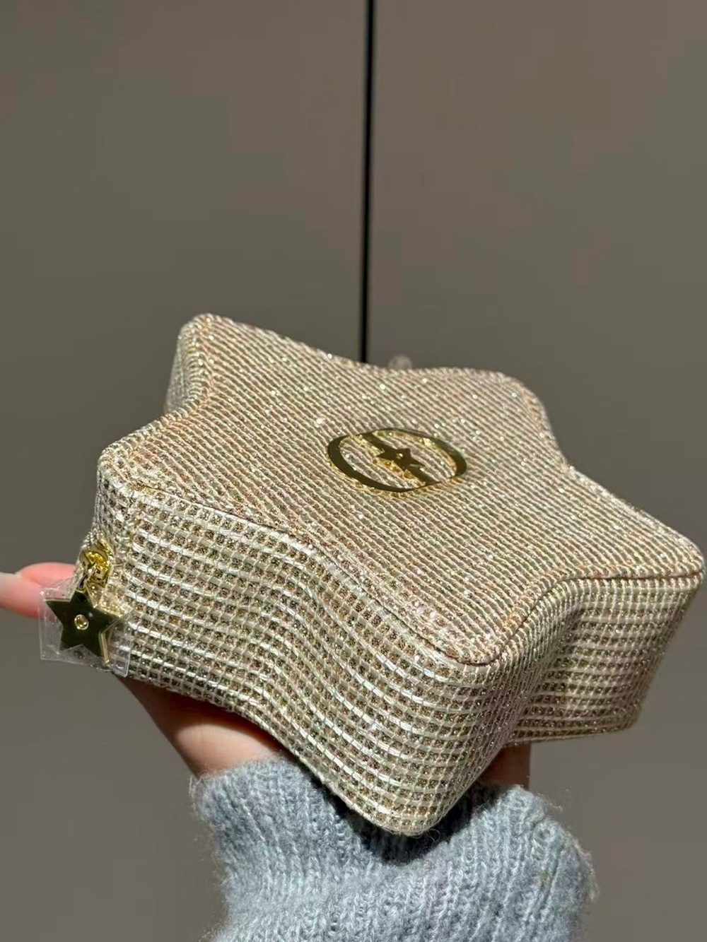 Dior Beauty Star-Shaped Glitter Makeup Pouch